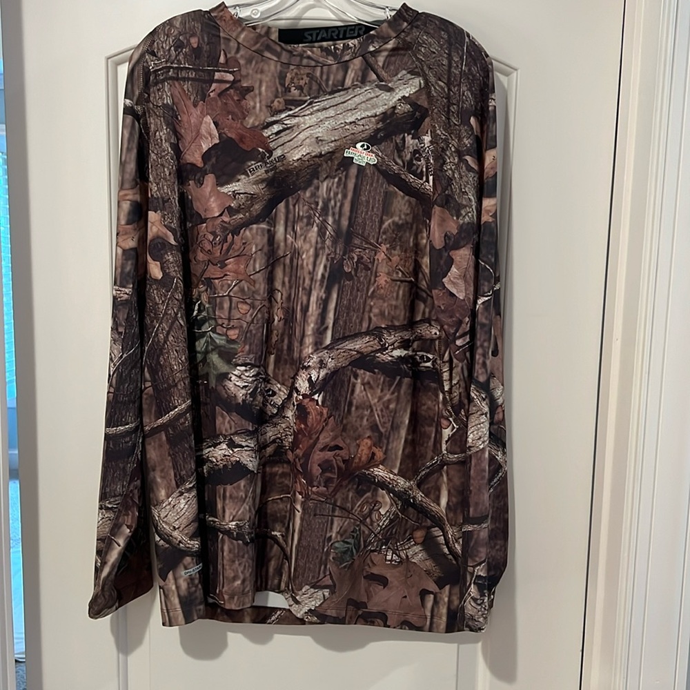 Starter Mossy Oak Camo Long Sleeve 2XL T-Shirt
